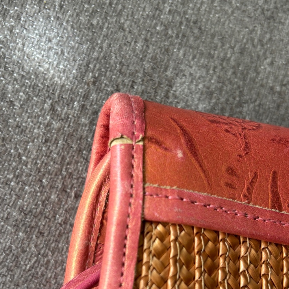 Elegant Coral Embossed Clutch - Picture 12 of 17